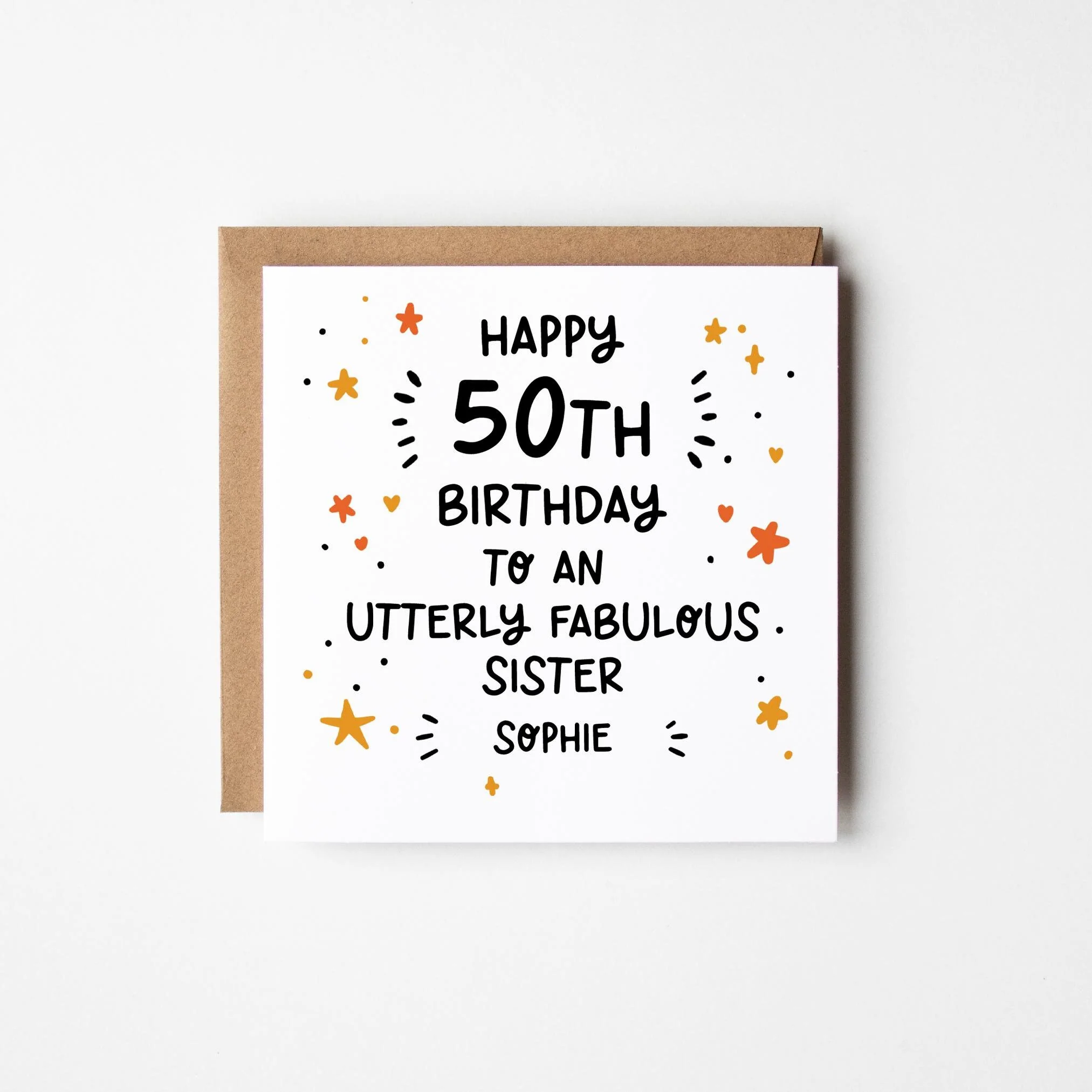 Utterly Fabulous X 50th Birthday Card a?�� Personalised 50th Birthday Card a?�� Personalised Birthday Card 50th Birthday a?��