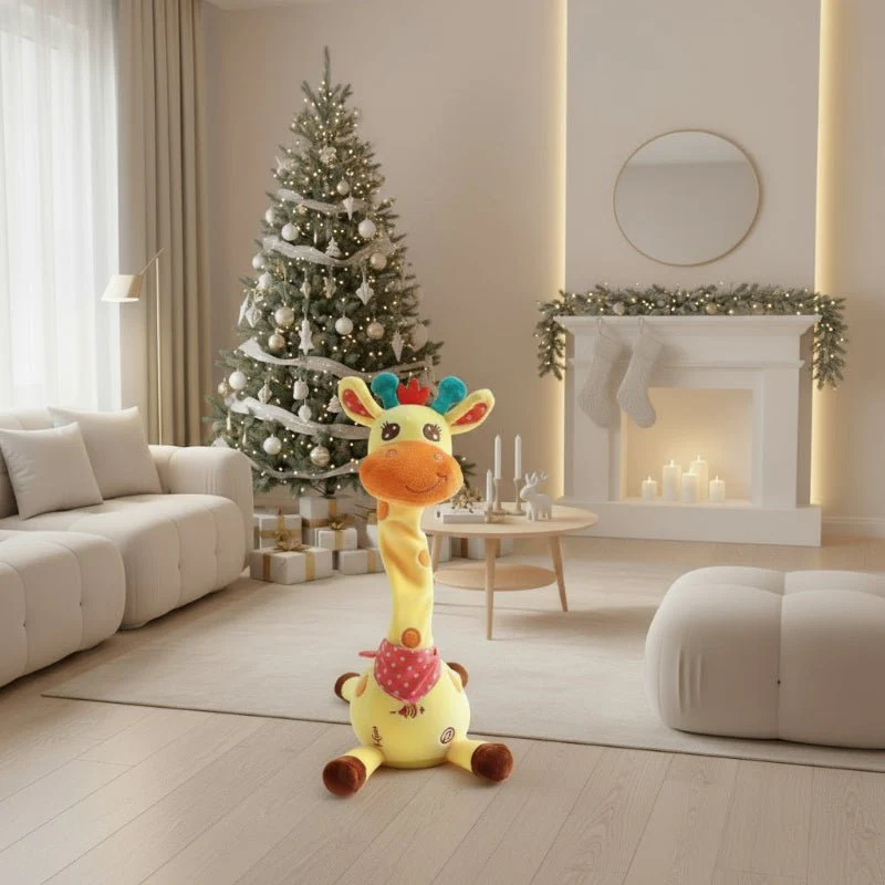 JIRAGROOVY – Spreek- en Dansende Muziekgiraffe Pluche voor Kinderen