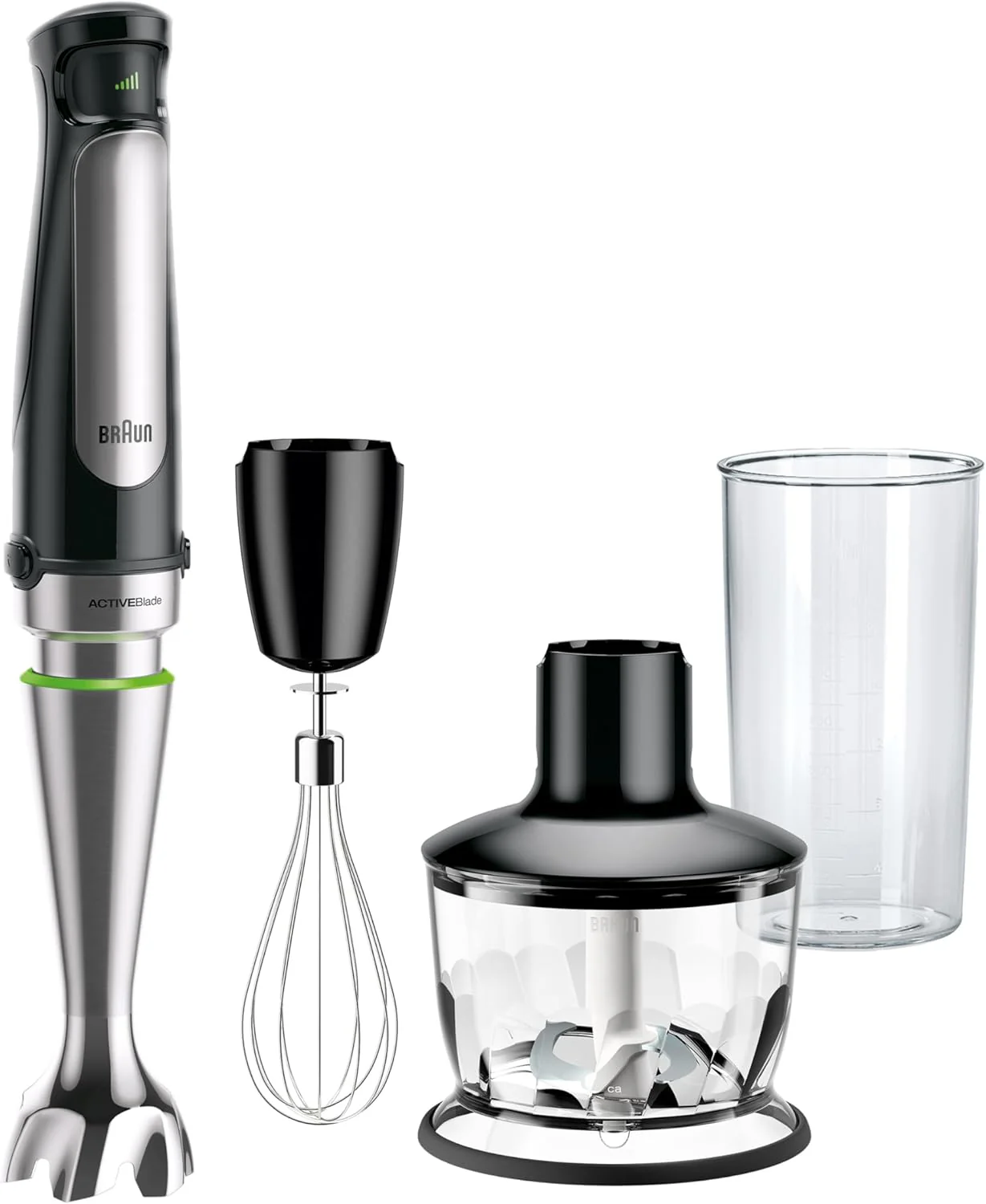 Braun MultiQuick 7 3-in-1 Immersion Blender with Food Processor 锟�?Powerful Handheld Electric Stick Blender - Emulsifier for Chopping, Beating & Whisking - Ideal for Soup, Puree, Smoothies & More