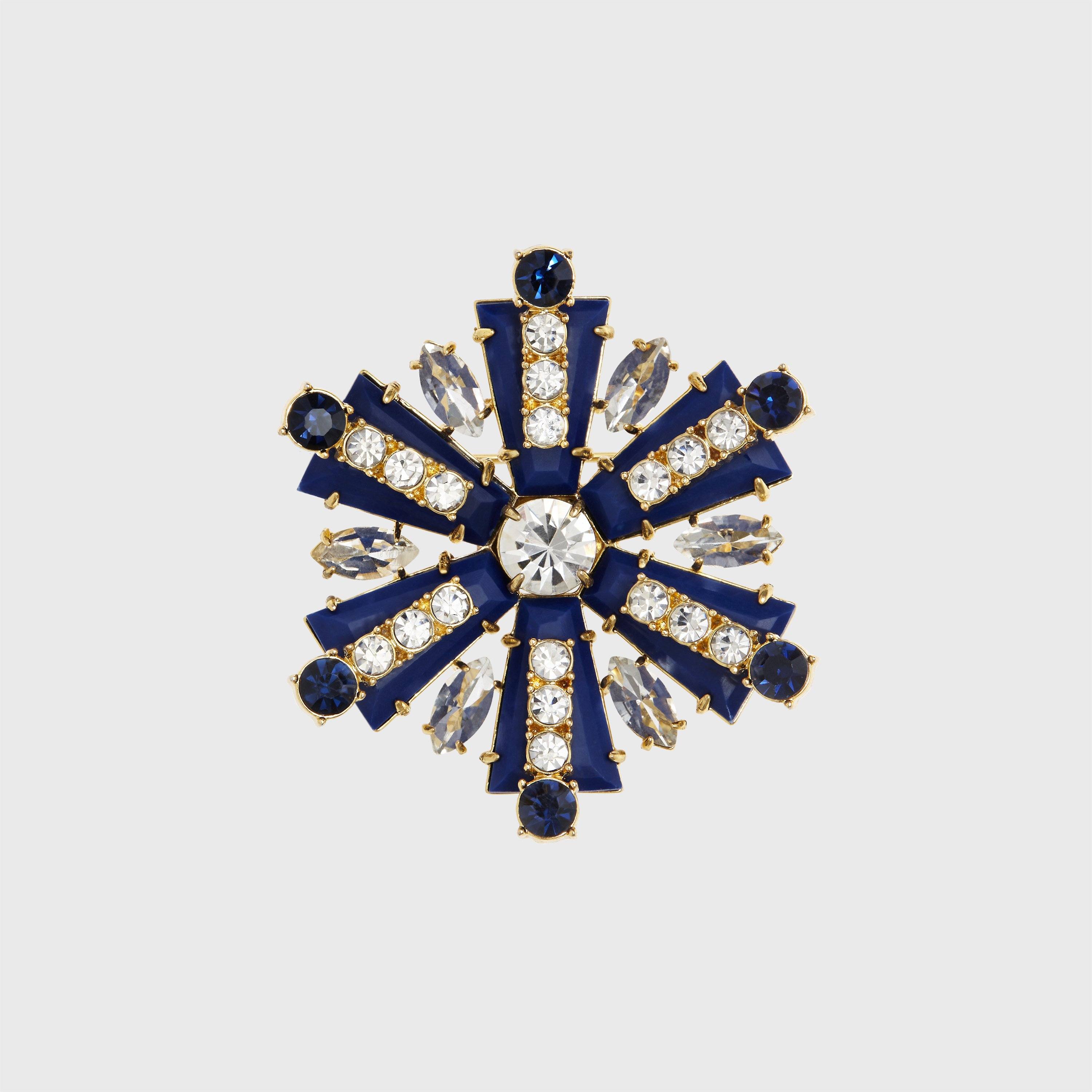 Starburst Broach, Lapis