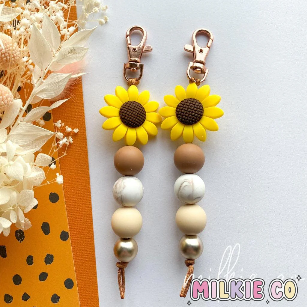 Bloom Beaded Keychain