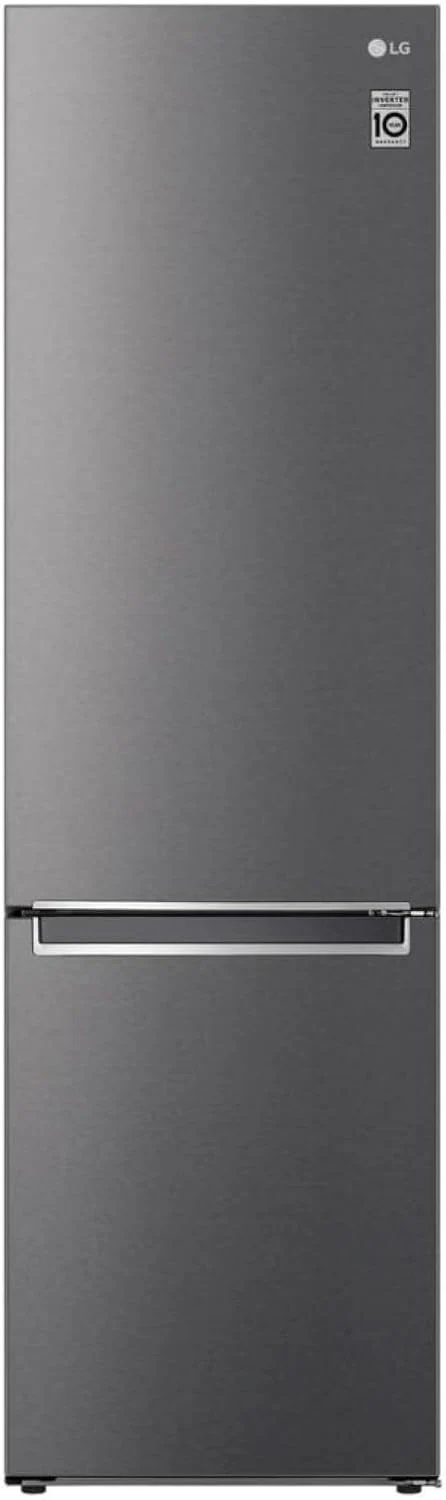 LG GBV22NCCEP Kühl-/Gefrierkombination – Smart Inverter Compressor, Total No Frost, Modern Flat Door Design, Matt Schwarz Metallic, Energieeffizienz A