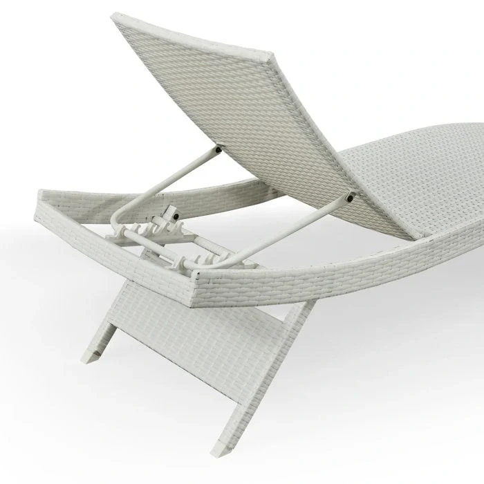 All Weather Wicker Chaise Lounge - Set of 2