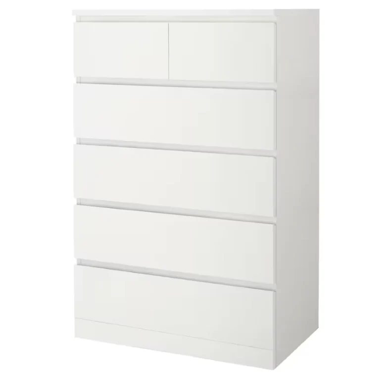2025 IKEA MALM ladekast met 6 lades C Wit, 80 x 123 cm, modern design