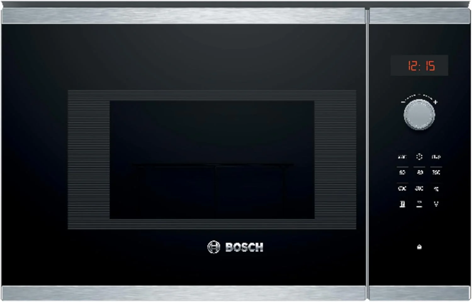 Bosch - Integrated Microwave, 800 W, 20 liters, Series 4, Grill, Black/Inox, BEL523MS0