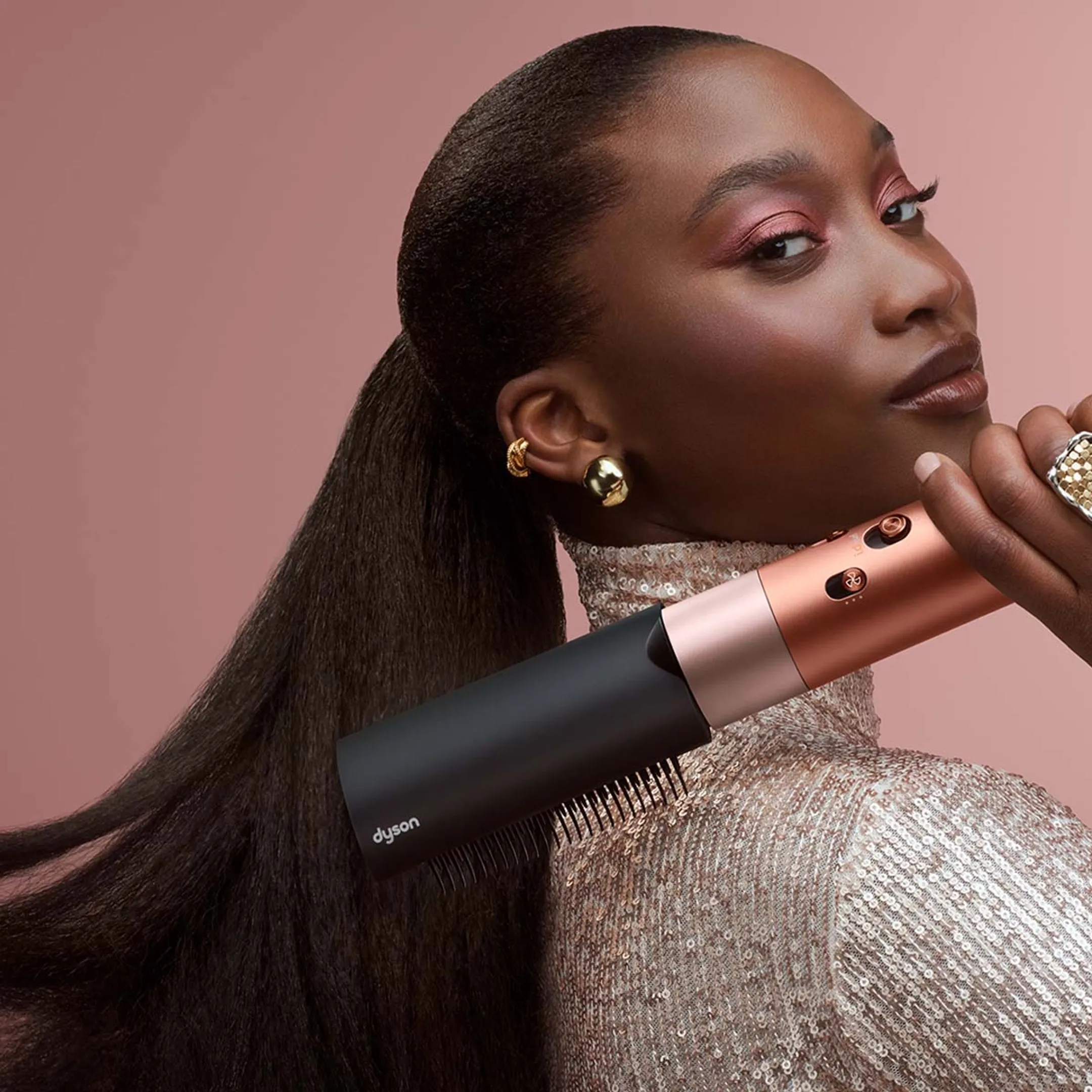 Dyson Airwrap i.d. Straight + Wavy Amber Silk