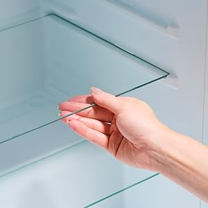 Igloo Fridge inside glass