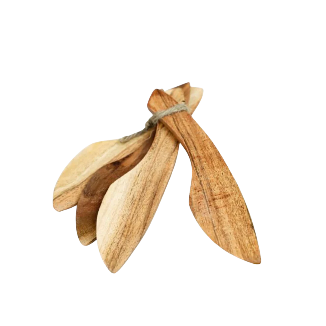 Wooden Charcuterie Cheese Spreader Set