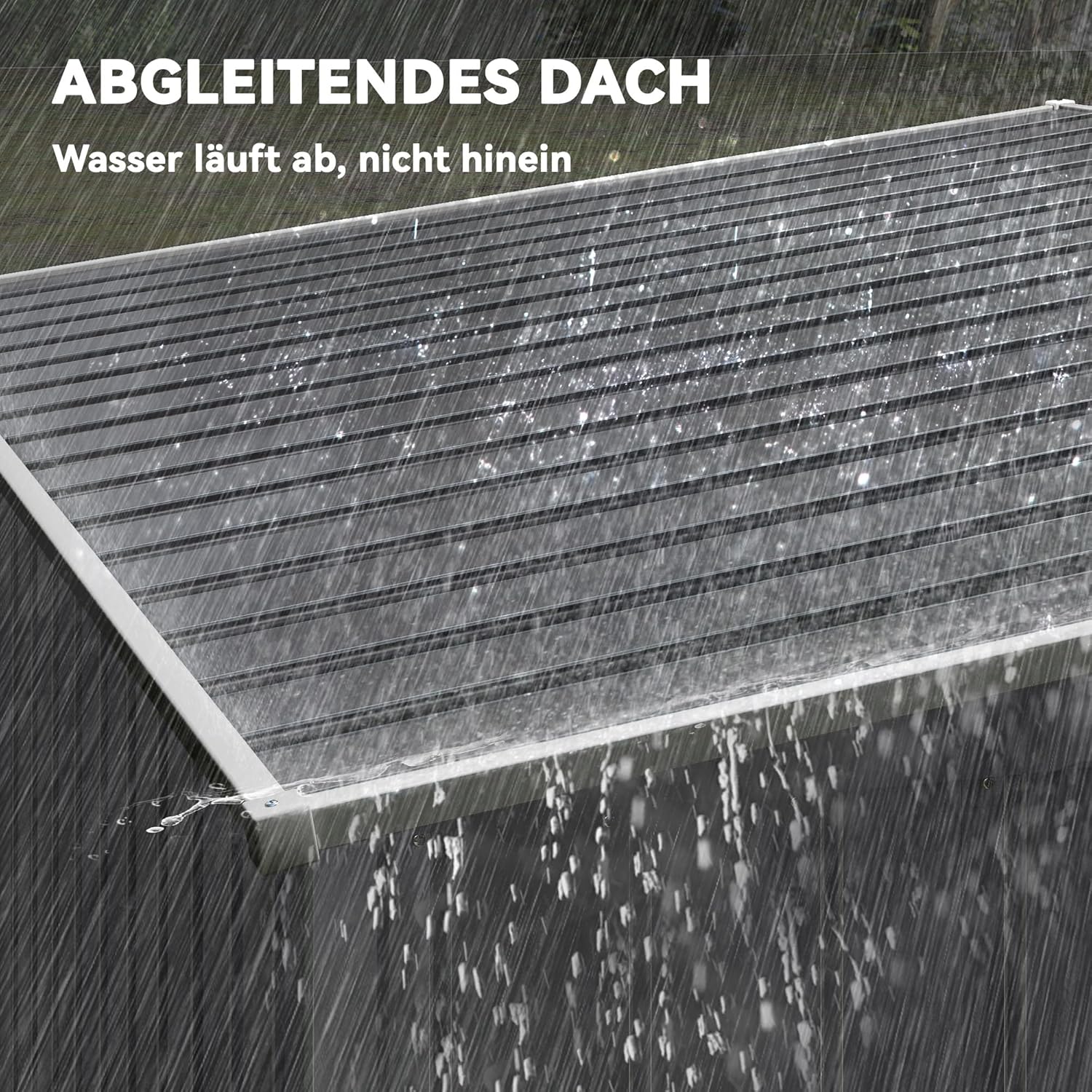 Outsunny Metall Gerätehaus 2,81m² 154x206,5x181 cm Geräteschuppen mit Pultdach Fundament Schiebetür wetterfest Gartenhaus Outdoor Garten Schuppen Schrank für Hinterhof Außenbereich Dunkelgrau