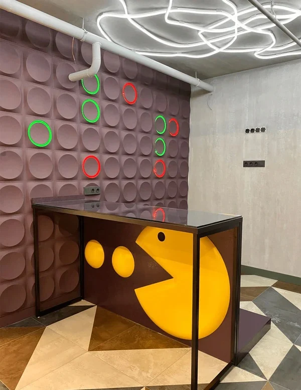 GYPSUM 3D WALL PANEL | COSMIC 0012 + LED LARGE