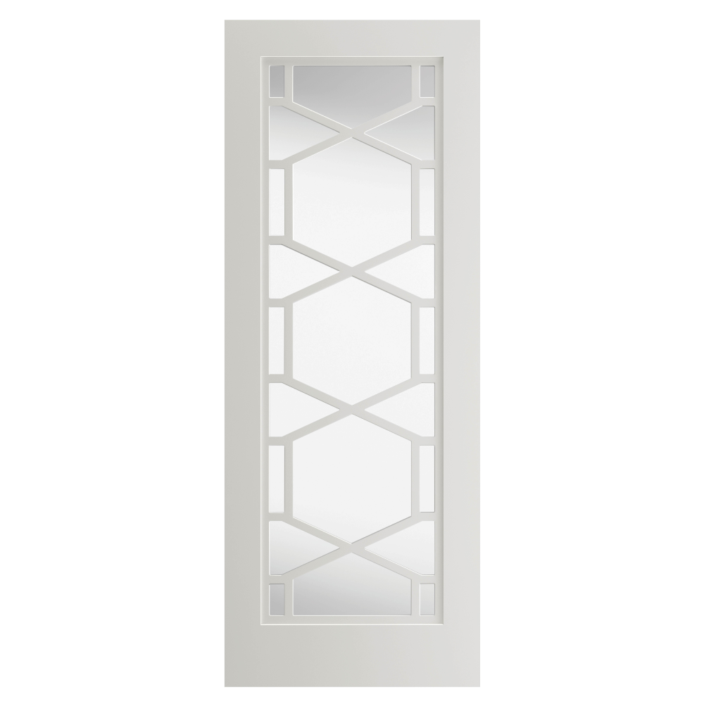 J B Kind Quartz Glazed White Internal Door