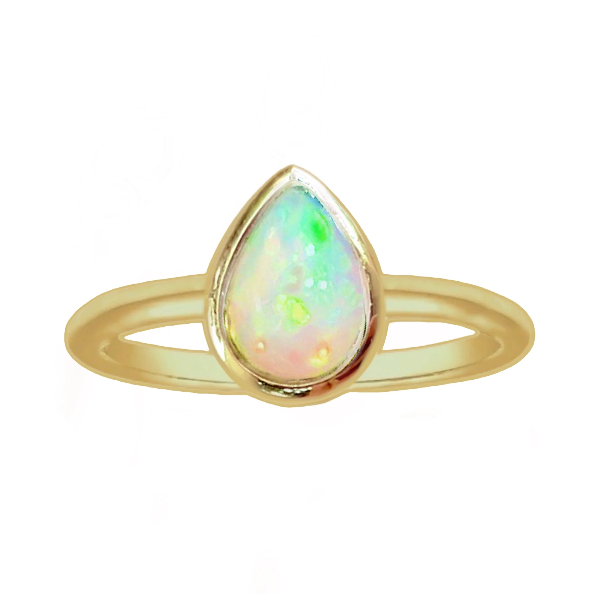 Laihas Mini Tearing Spirit Gold Opal Ring