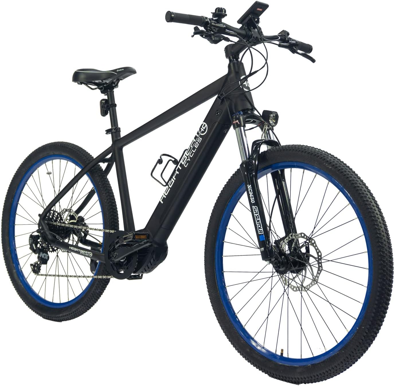 Highphoria Elektrofahrrad Erwachsene, 250W 25 km/h E-Bike mit Batterie, Starker Motor, Kettenschaltung, E-Mountainbike mit Hydraulische Federgabel Pedelec für Damen & Herren