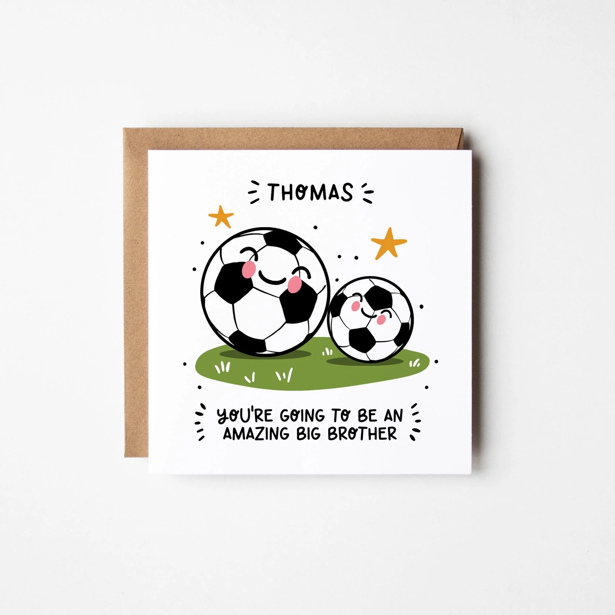 Personalised Big Brother Card ? Personalised Football Big Brother Card ? Becoming an Amazing Big Brother Card ? Best Big Brother Card
