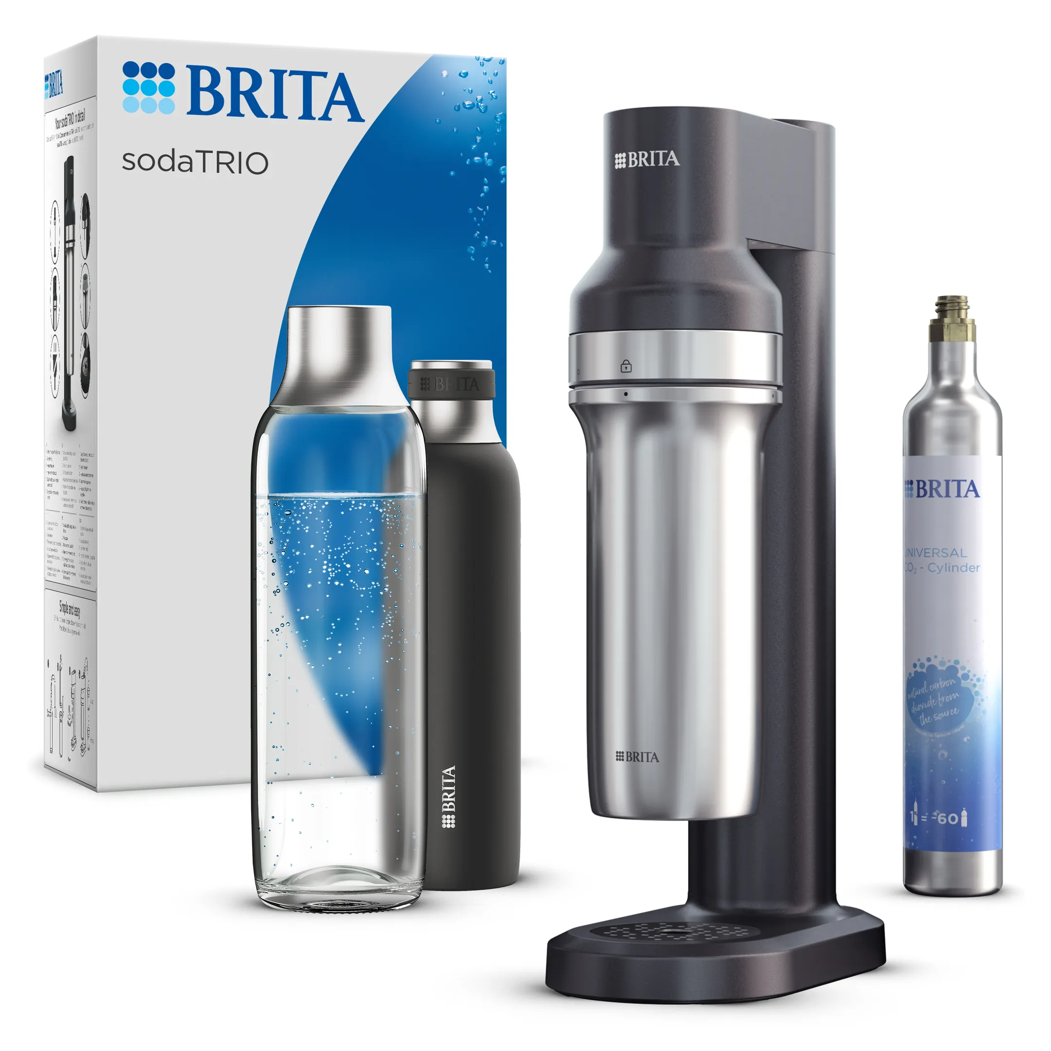 Brita SodaTRIO Bruiswatertoestel - Zwart