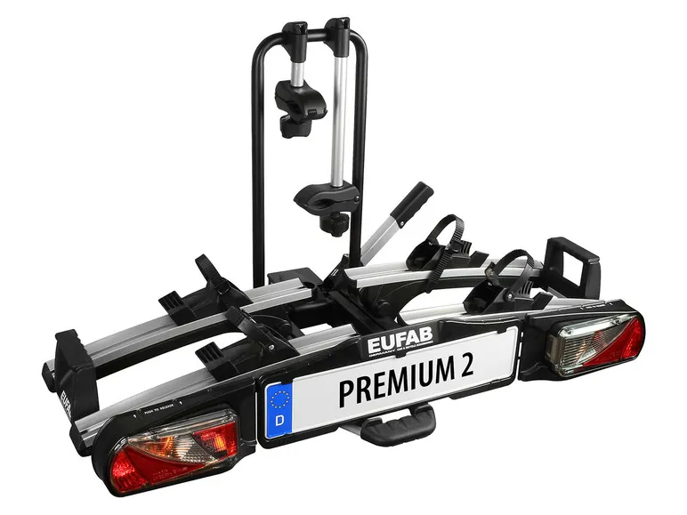 Kerékpártartó »Premium II«, 2 kerékpárhoz, zárható