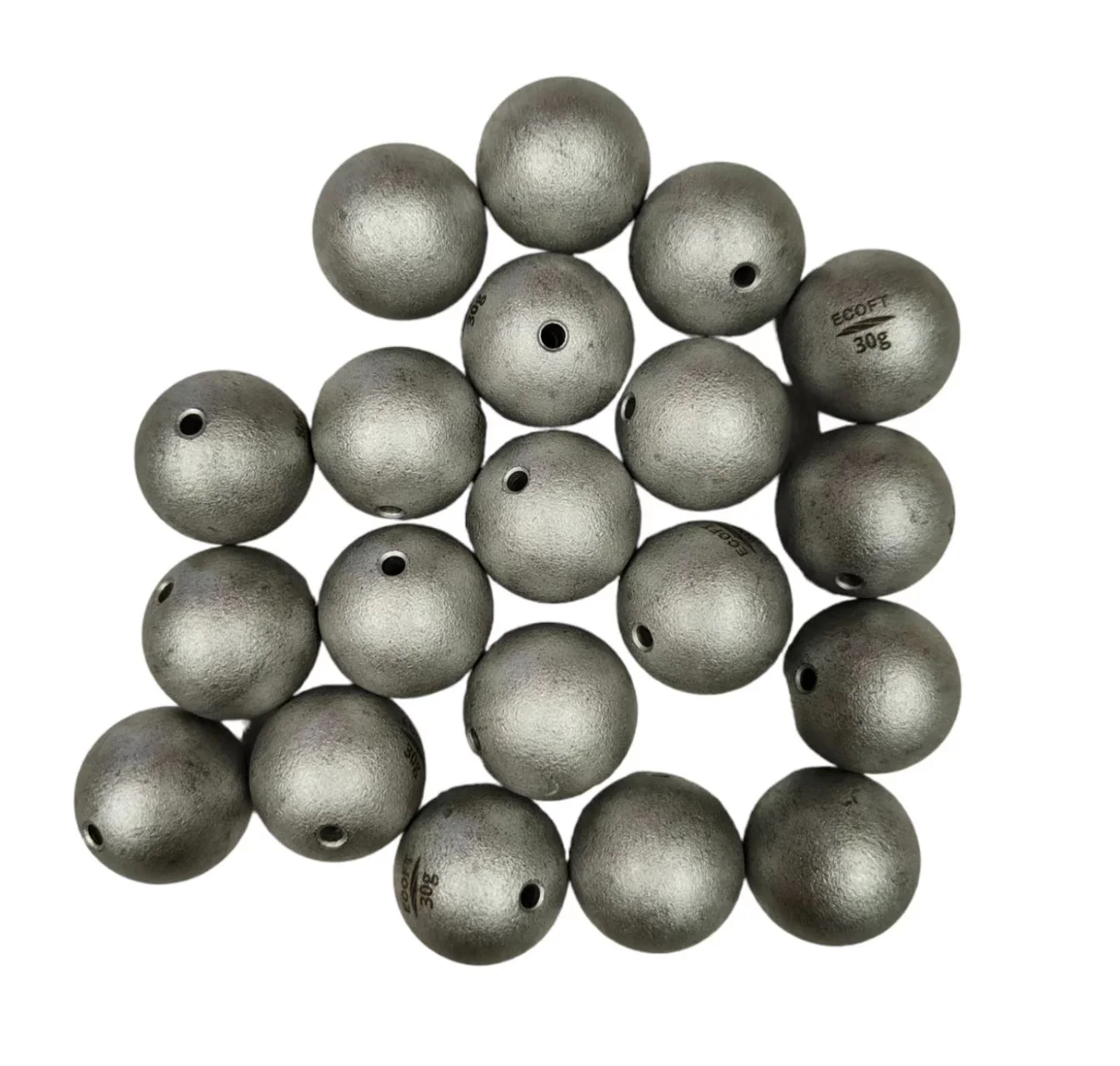 60 x Environment Friendly Alloy Steel Sinkers  10g, 30g, 40g Multisize