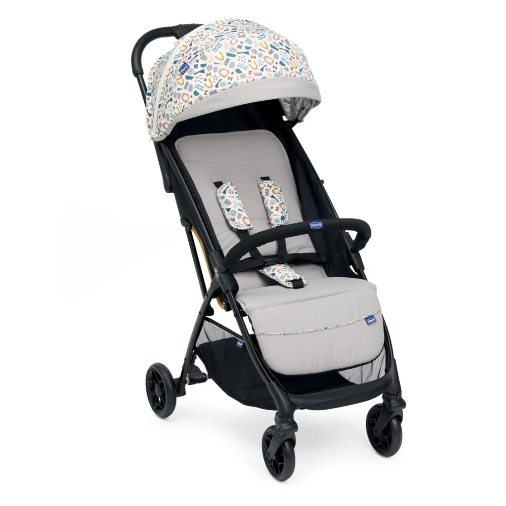 Glee Passeggino Ultraleggero e Compatto – Solo 5,9 kg, Schienale Reclinabile, Chiusura a Un Click, Ampia Seduta, Cappotta UV50+, Omologato fino a 22 kg