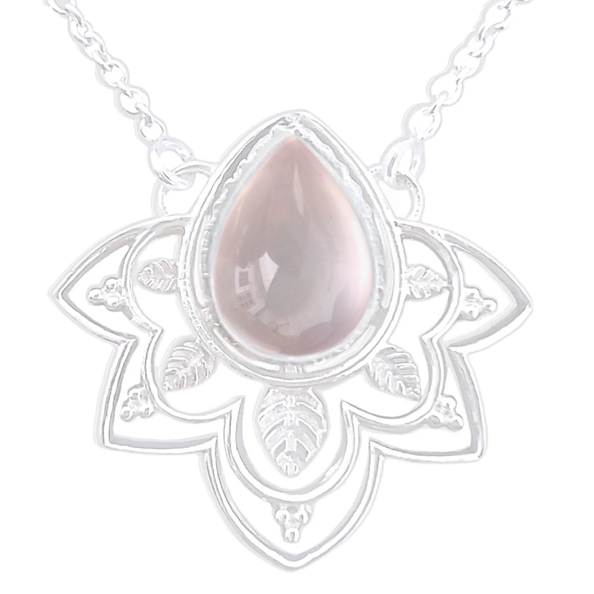 Laihas Daisly Boho Rose Quartz Necklace