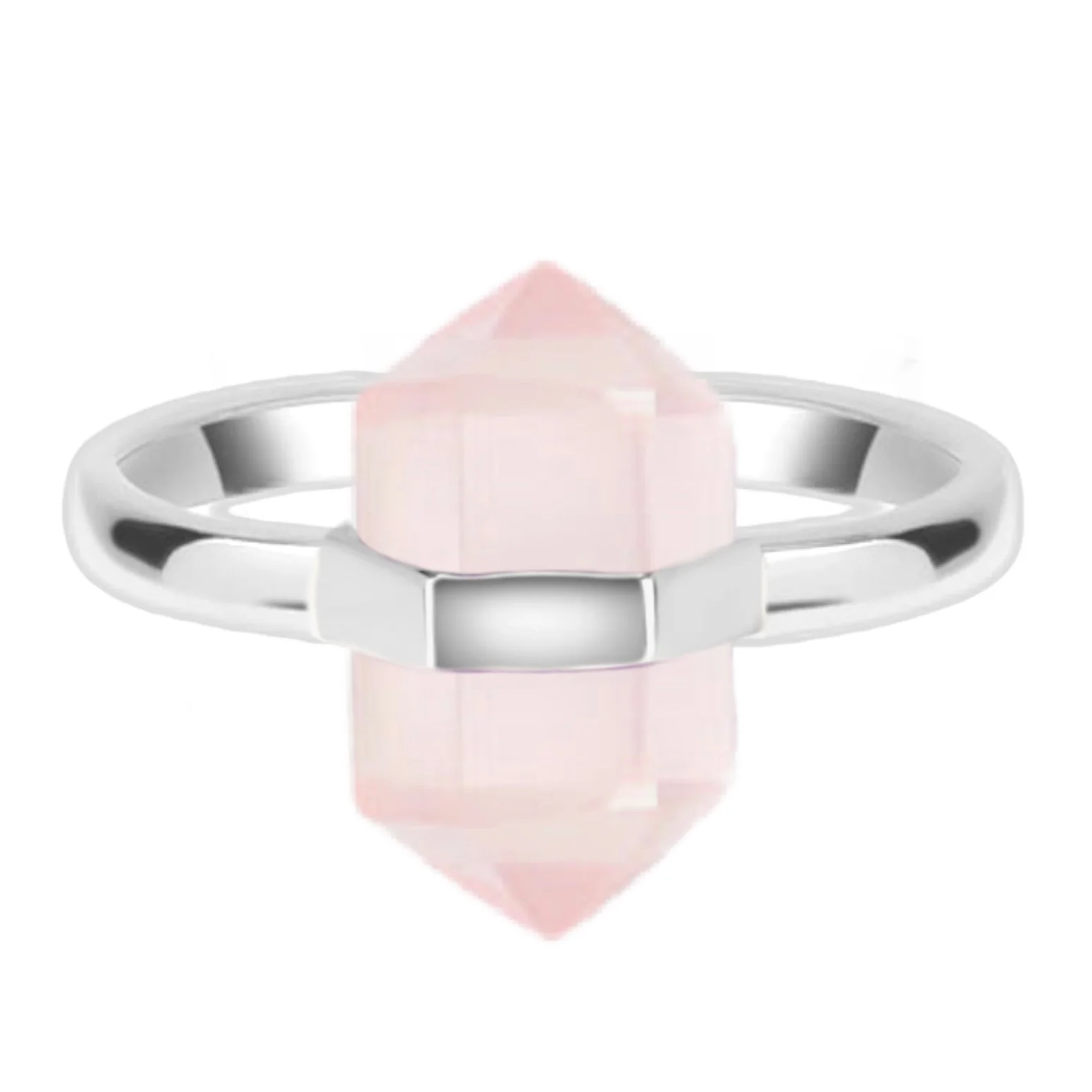 Laihas Crystal Kindness Rose Quartz Ring