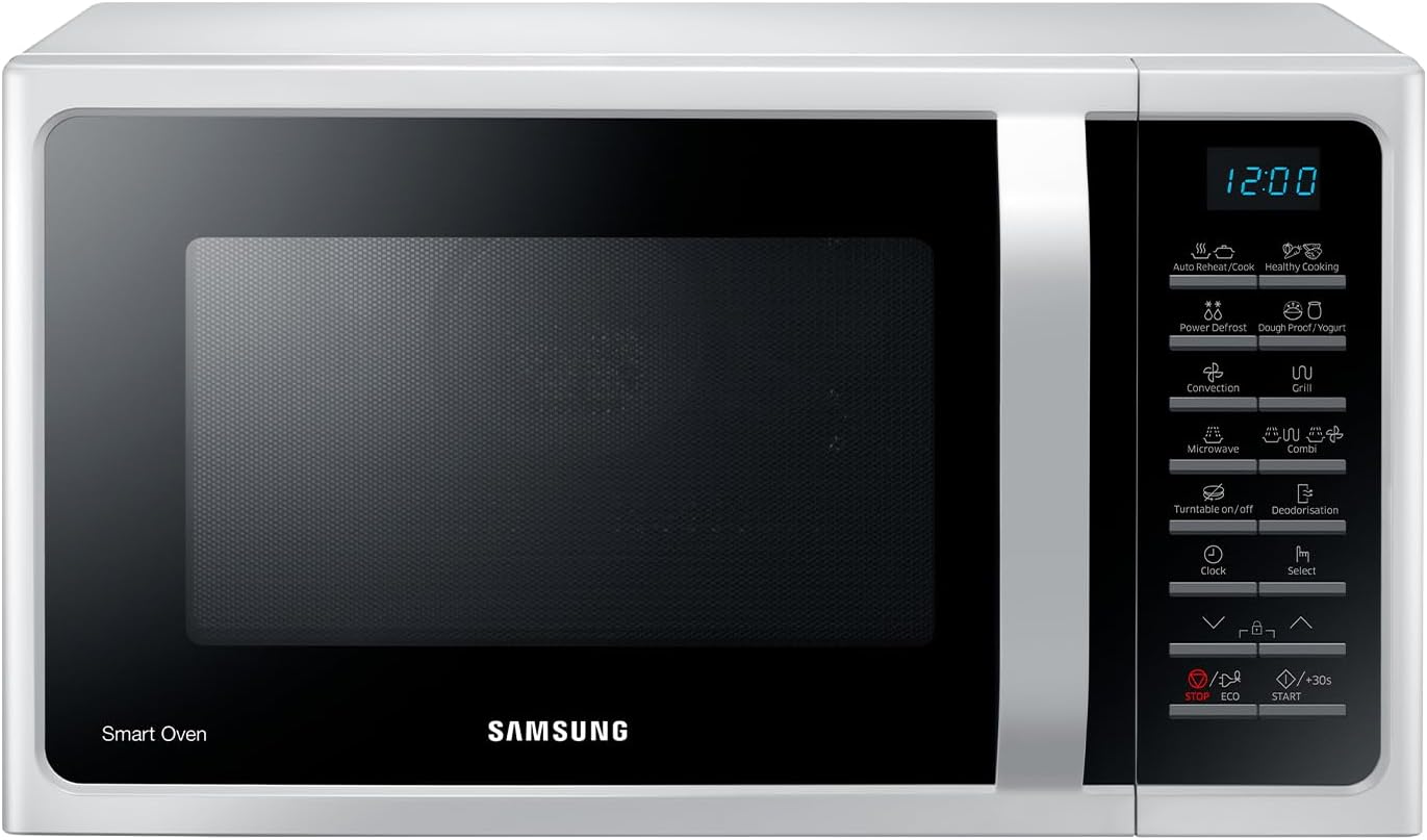 Samsung Microwave Grill, Freestanding, Dual Dial MG23K3614AW/ET, Crispy Cooking, AutoDefrost, Microwave + Grill 800 W + 1100 W, 23 L, 49L x 27.5H x 39P cm, White