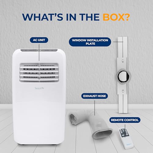 SereneLife 3-in-1 Portable Air Conditioner with Dehumidifier