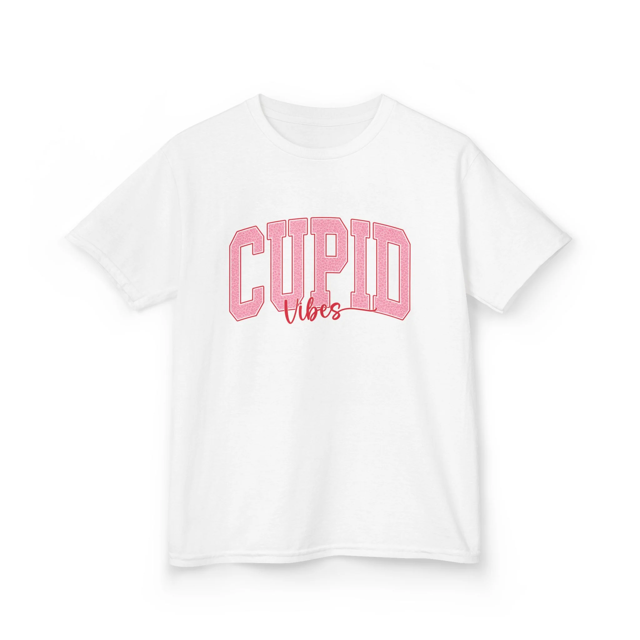 Cupid Vibes Kids Tee | Pink Valentine Shirt
