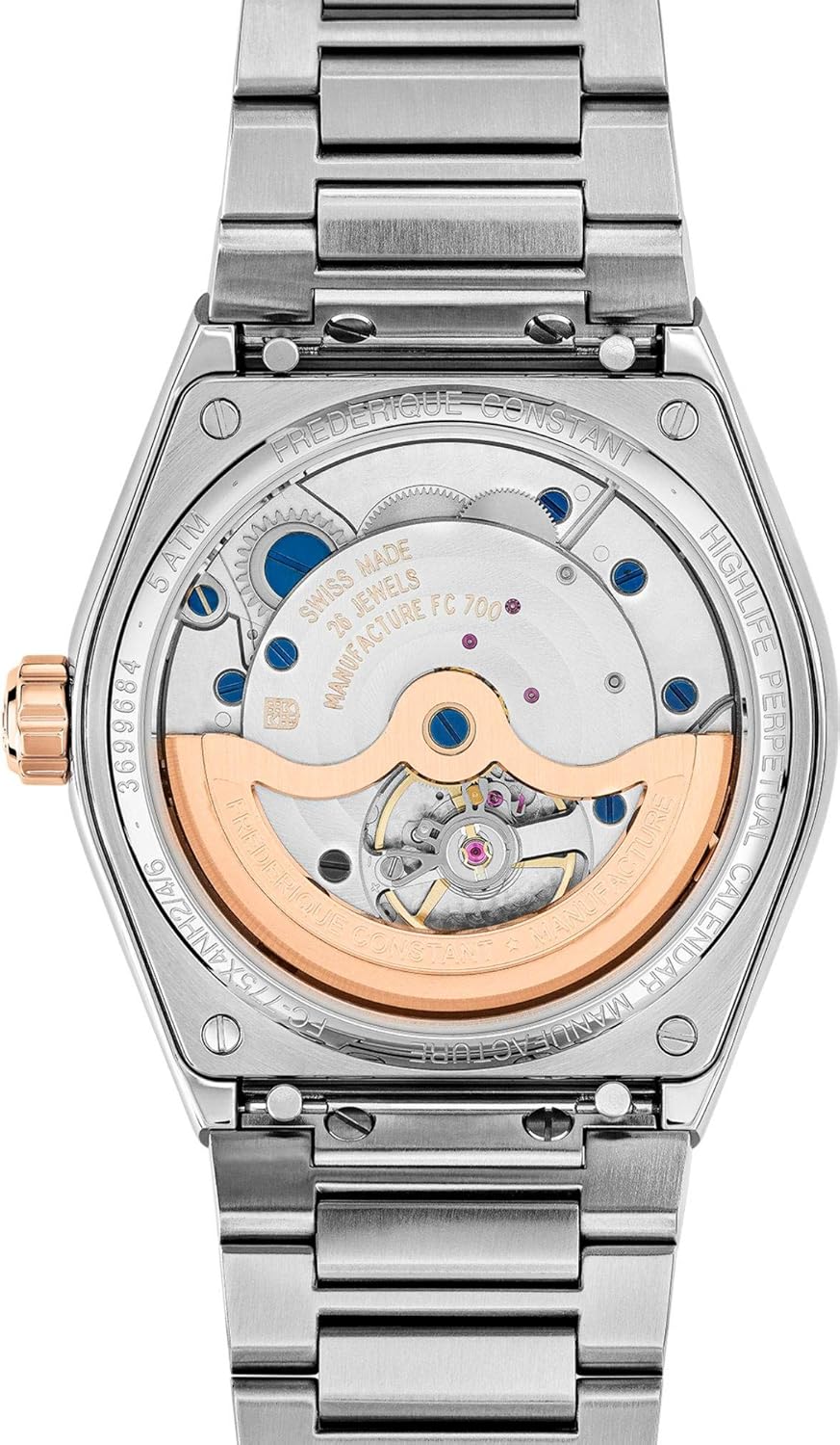 Frederique Constant Geneve HIGHLIFE PERPETUAL CALENDAR MANUF FC-775V4NH2B Orologio automatico uomo Swiss Made
