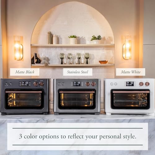 Café Couture Oven with 14 essential cooking modes, including Air Fry, CrispFinish, Bake, Broil, Roast, Toast, Pizza, WiFi & Smart Connected, Voice Control, Countertop Small Appliances, Matte White : Home & Kitchen