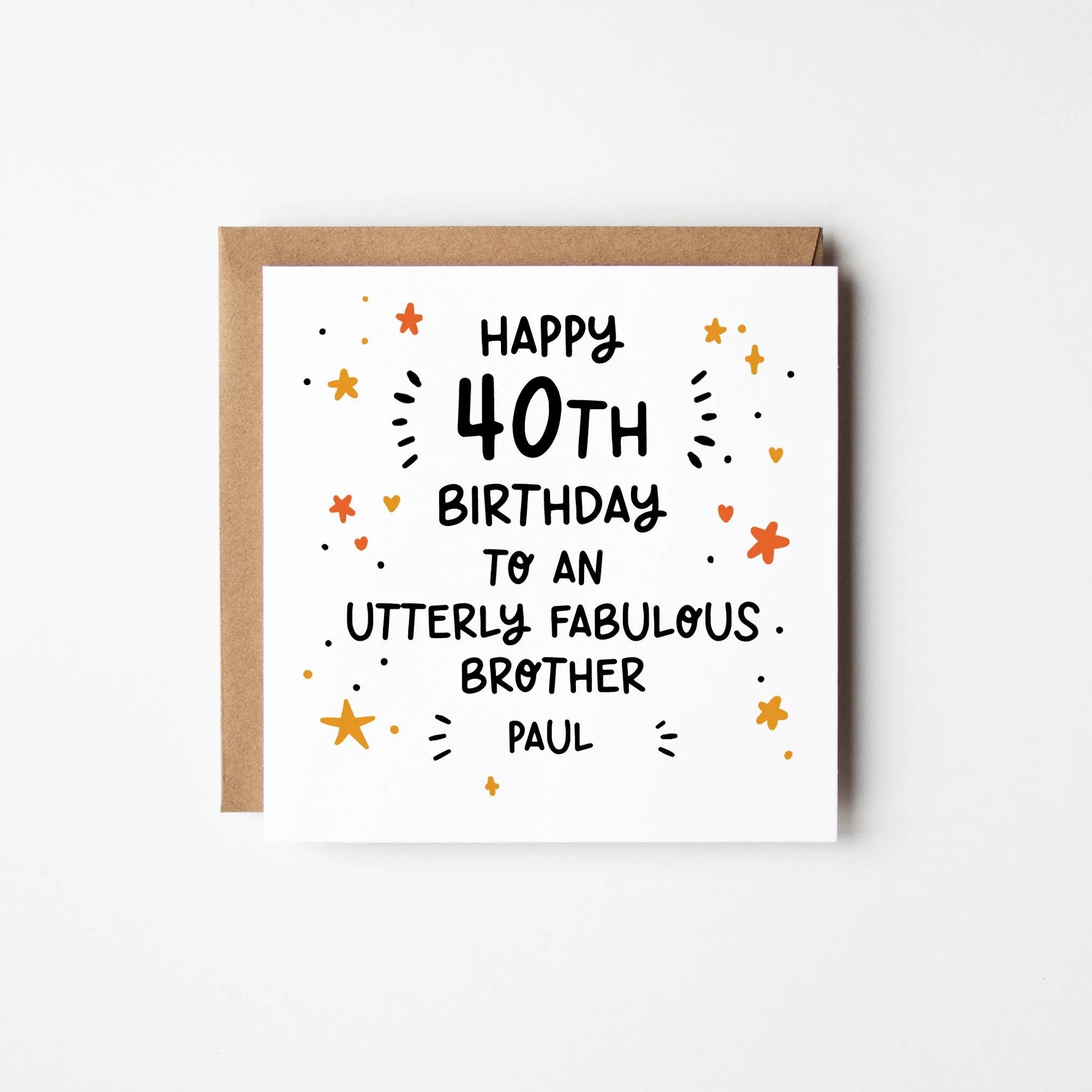 Utterly Fabulous X 40th Birthday Card a?�� Personalised 40th Birthday Card a?�� Personalised Birthday Card 40th Birthday a?��