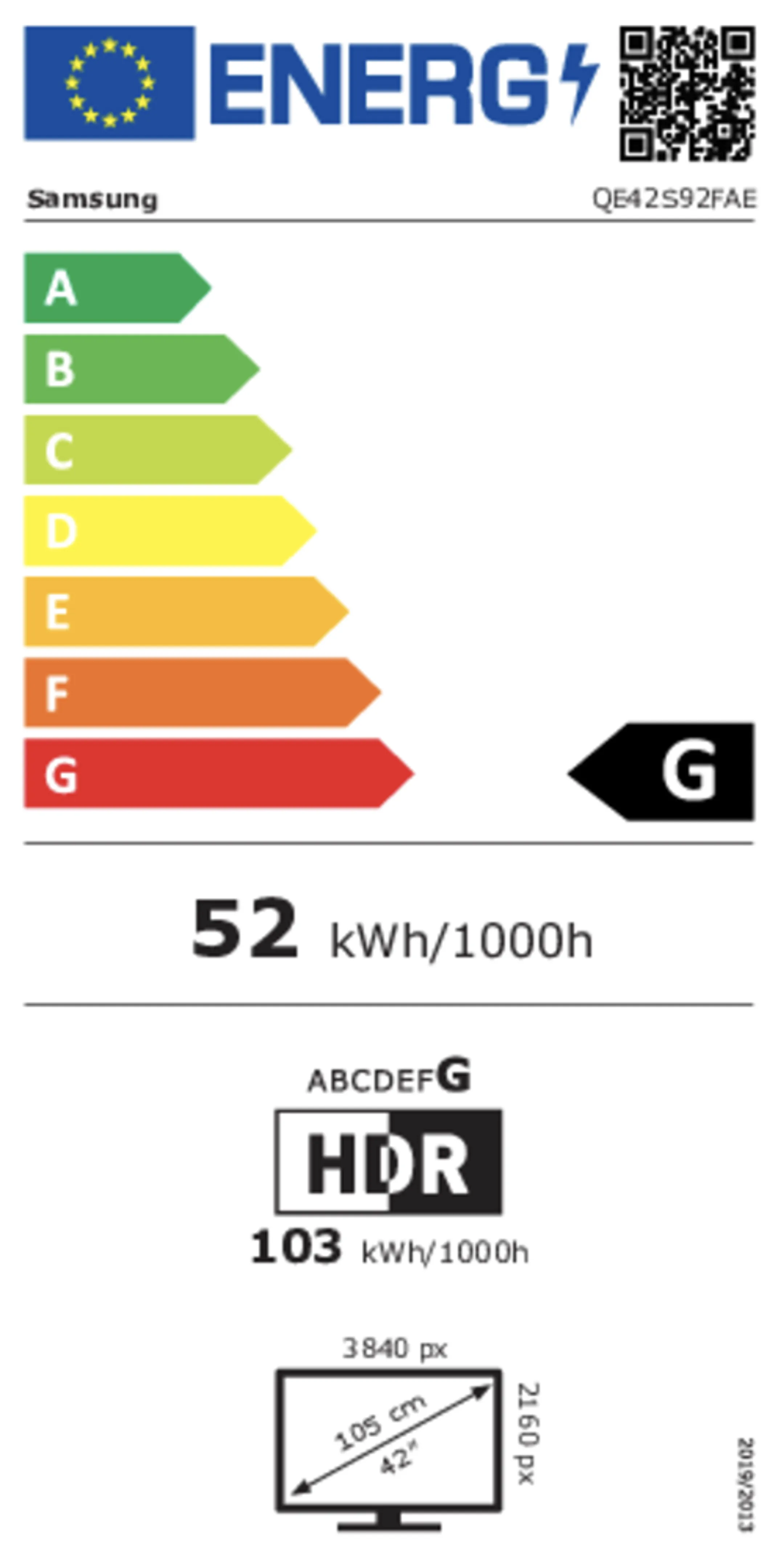 Samsung OLED 4K TV QE42S92F (2025) - 42 inch