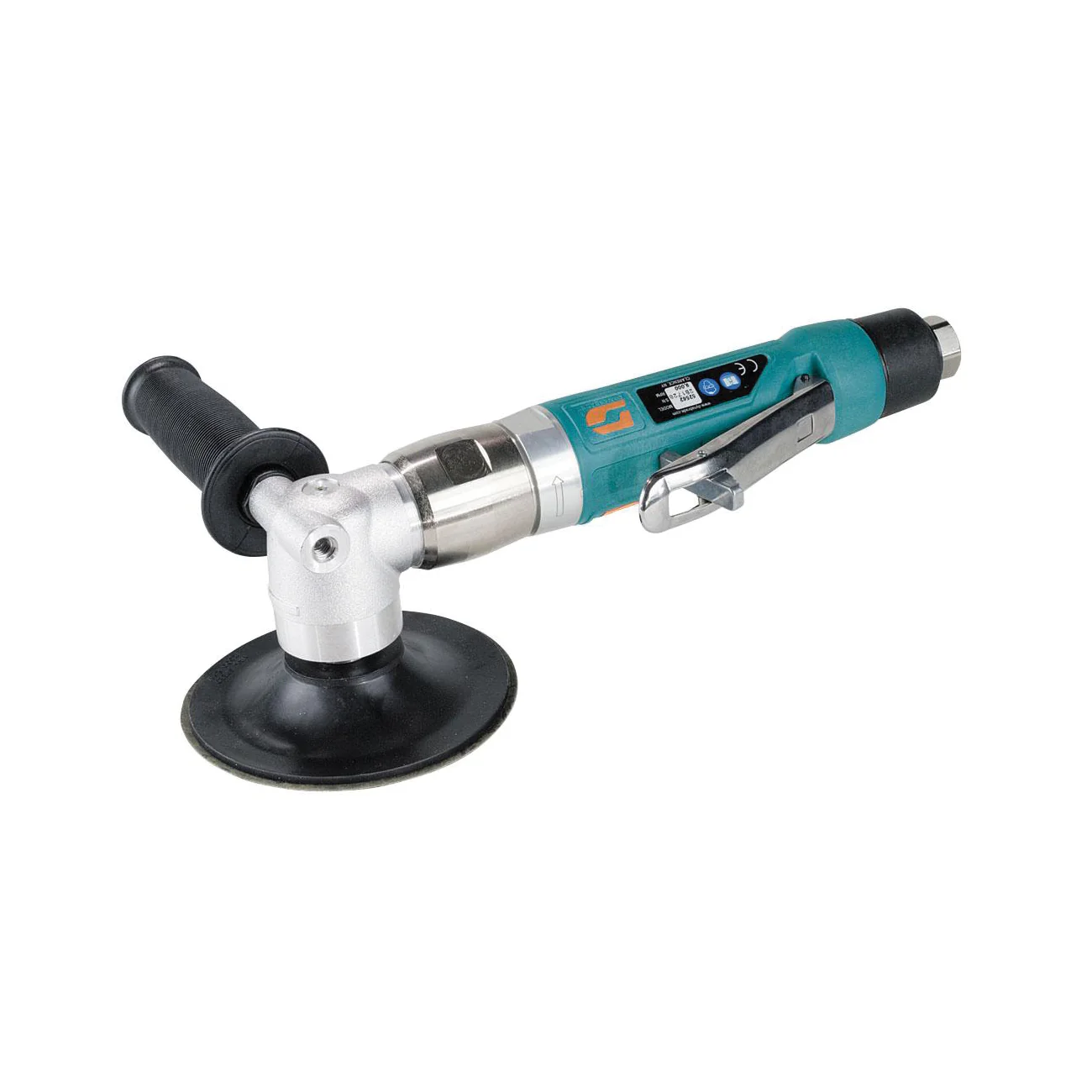 Dynabrade 52565  ~  4-1/2 Inch-5 Inch Diameter Right Angle Disc Sander 1 Hp 11000 Rpm Extended Rear Exhaust M14 X 2 Spindle Thread