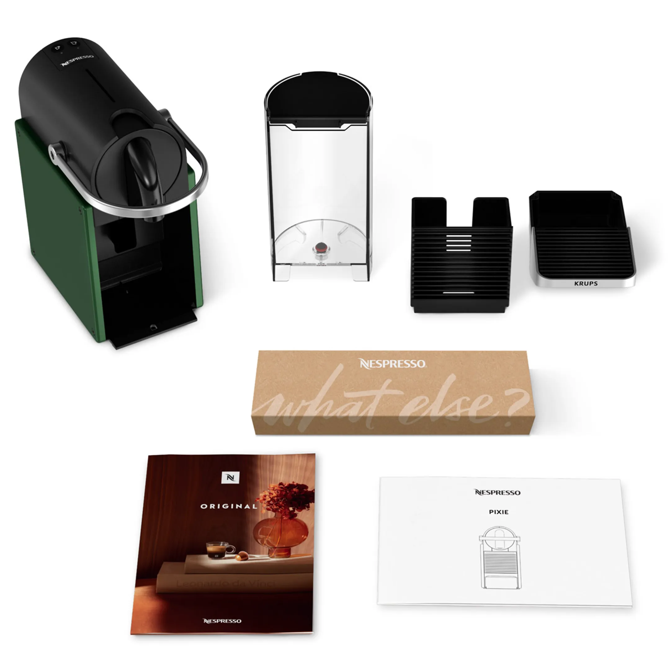 Krups Nespresso Koffiemachine Pixie Redesign Dark Green