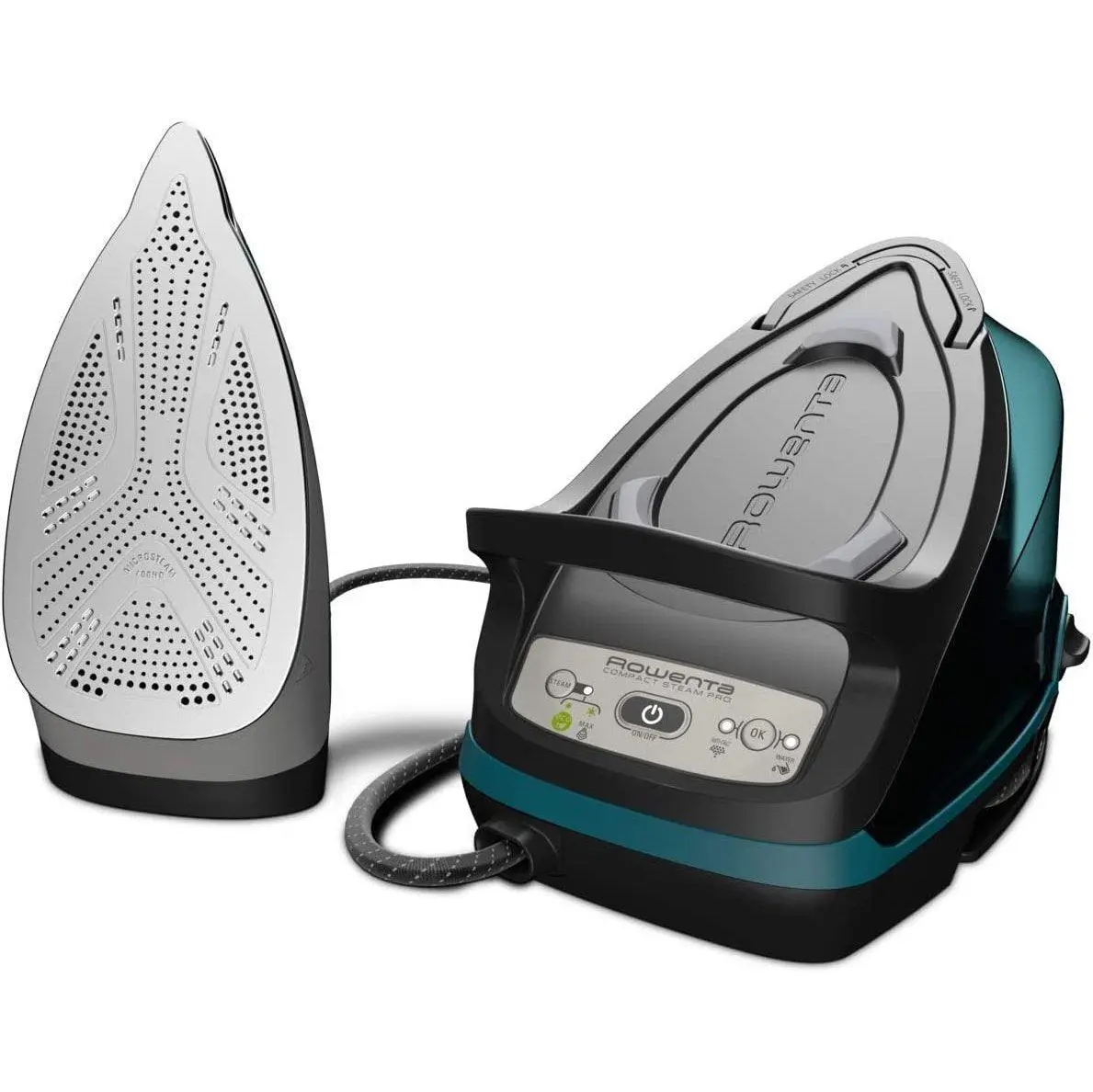 Rowenta DG7623 Compact Steam Pro Ferro da Stiro con Caldaia 6.3 Bar 1.1 Litri