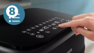 Pantalla táctil con 8 preajustes para cocinar fácilmente