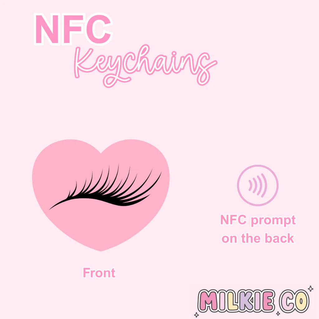 Lashes NFC Keychain