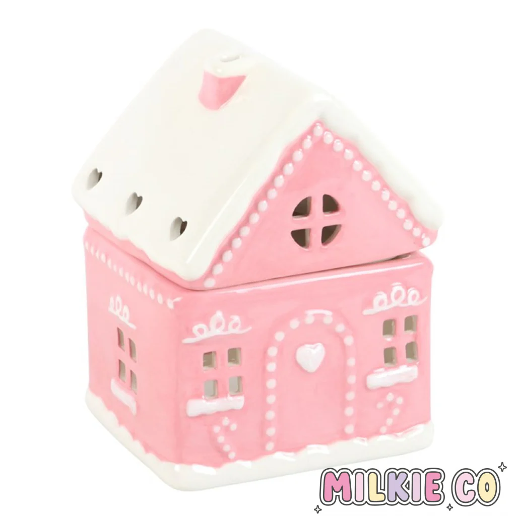 Pink Gingerbread House Wax Melt Burner