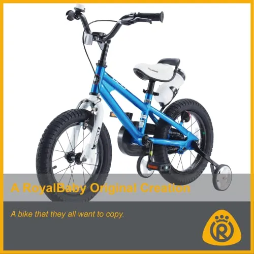 Royalbaby Kids Bike Freestyle BMX Bicycle with Training Wheels Kickstand