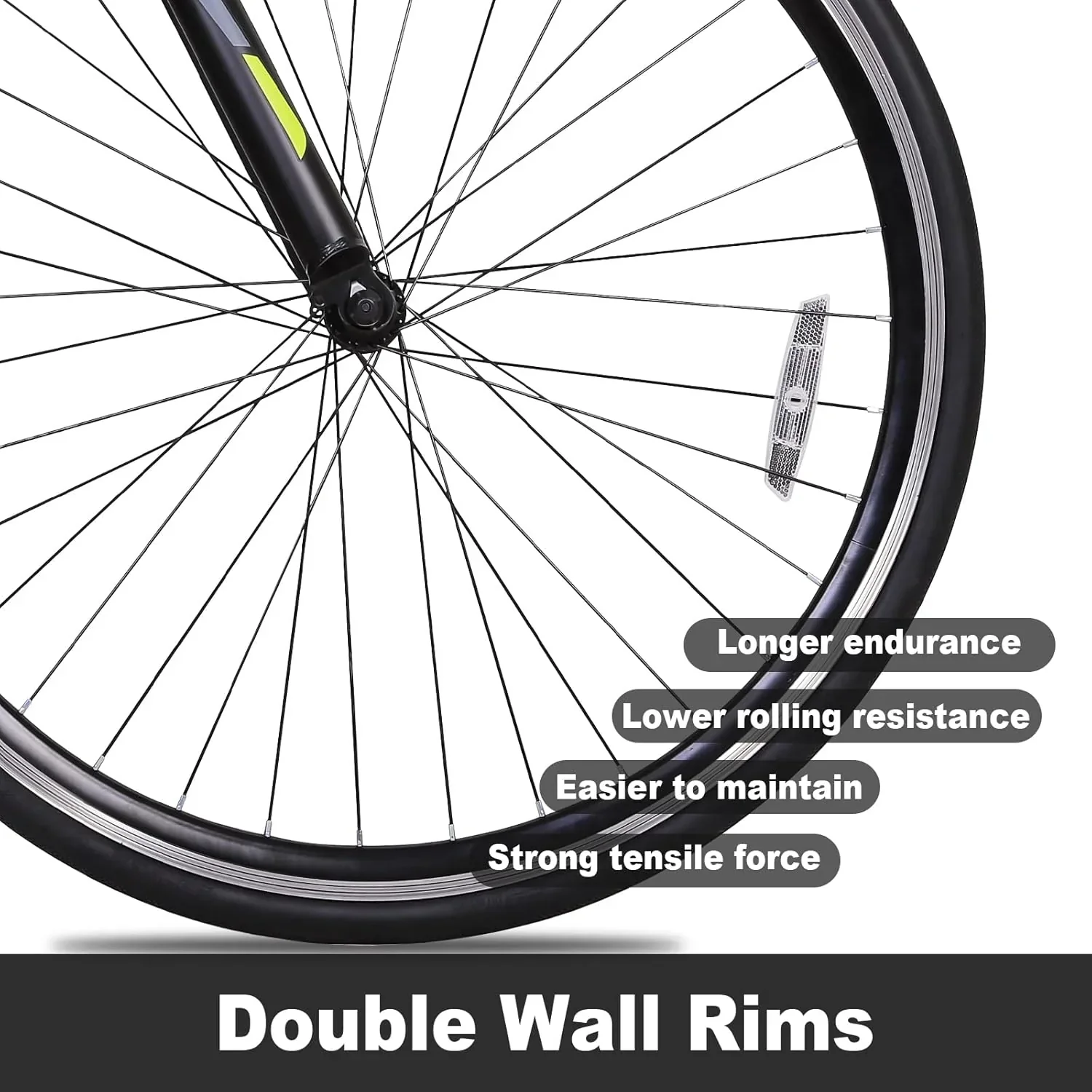 WEIZE Road Bike 700C Wheel City Commuter Bicycle Shimano 14 Speed Drop Bar Racing Adult Bike