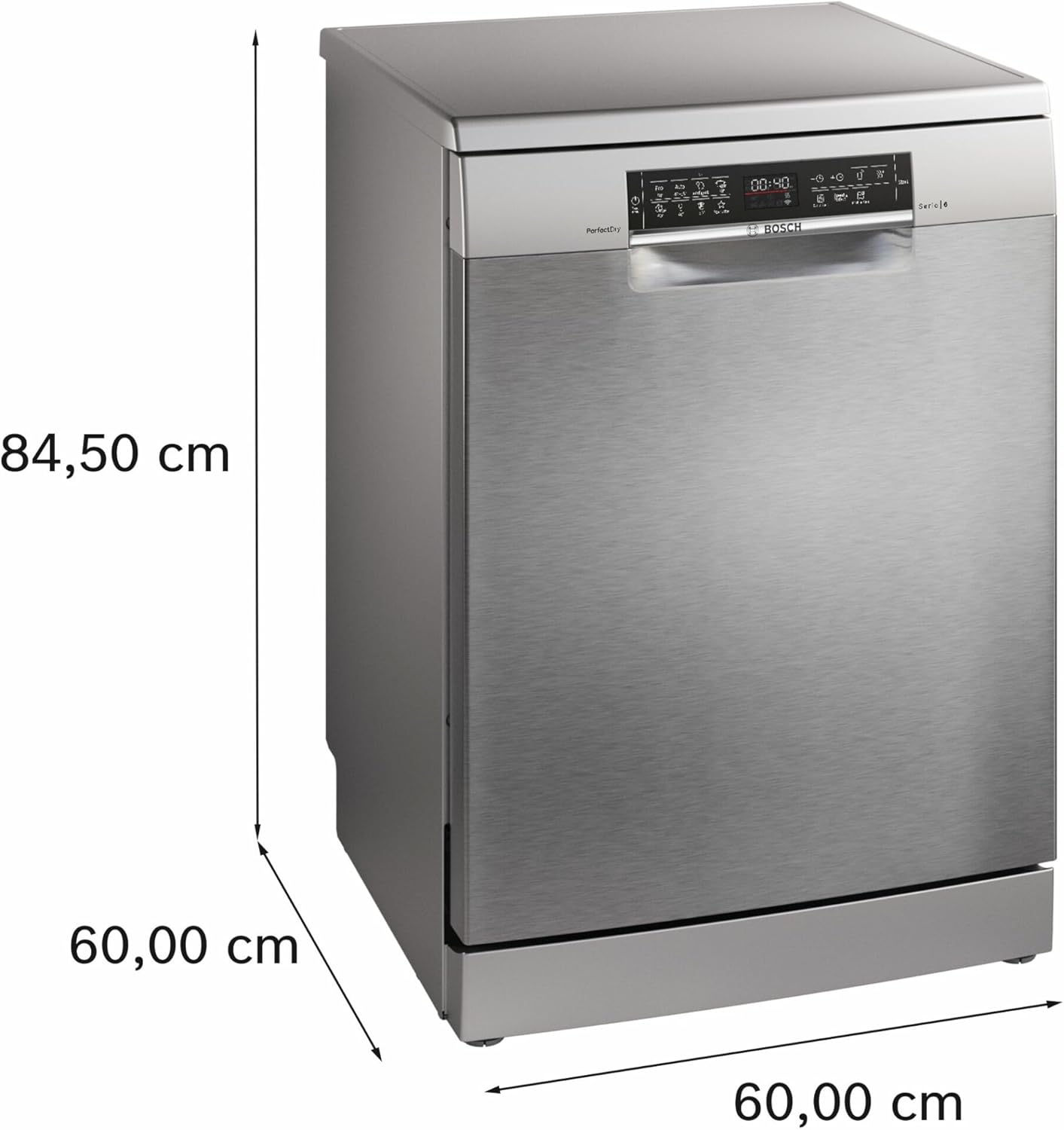 Bosch SMS6ZCI06E - Lavastoviglie, 14 Coperti, Classe energetica B, Inox