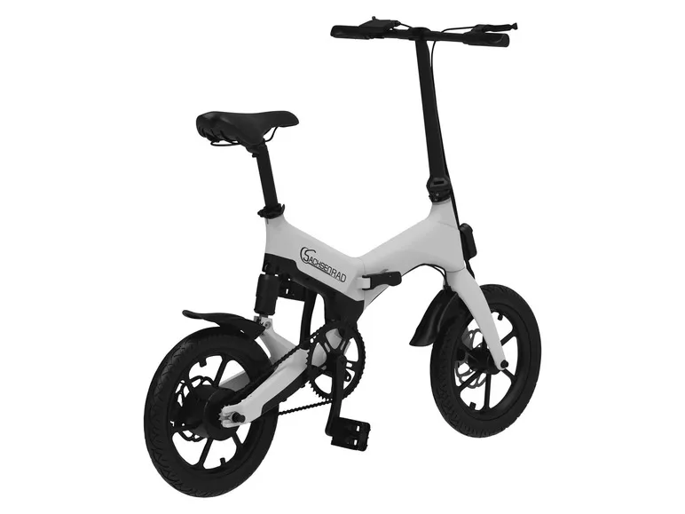 E-Bike Faltrad, Folding Race Bike F12, Klapprad, 16 Zoll, Titansilber