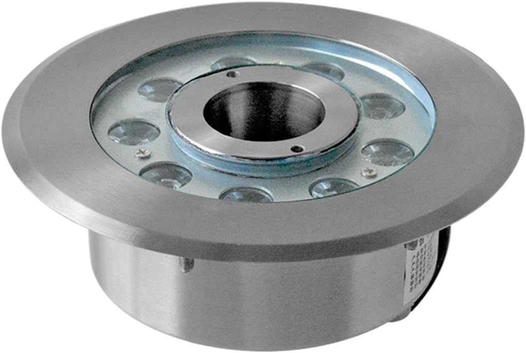 Tauchbare LED-Leuchten 24 V–9 W, 24 V–12 W LED-Brunnenlicht, Schwimmbad-Unterwasserlicht, Außenbeleuchtung, Edelstahl-Unterwasserlicht, Farbwechsel, wasserdichte Teichbeleuchtung (bunt, 24 V, 12 W)