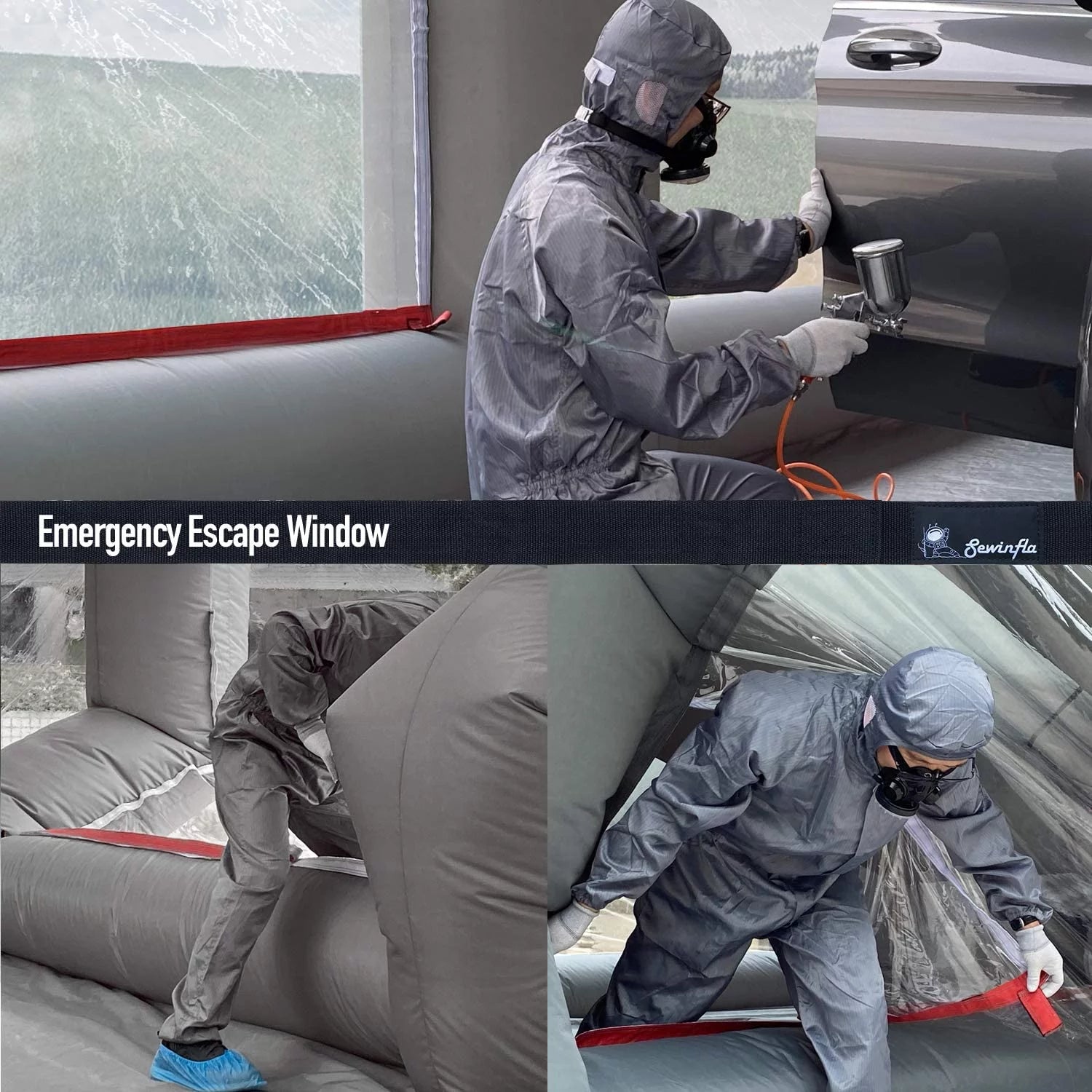 30x20x13Ft Inflatable Paint Booth with Blowers & Air Filter System – Professional Spray Tent