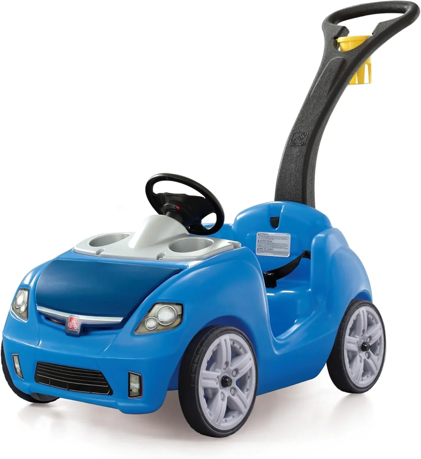 Step2 Whisper Ride II Ride On Push Toy Car Pink Ride On Car with Included Seat Belt Easy Storage