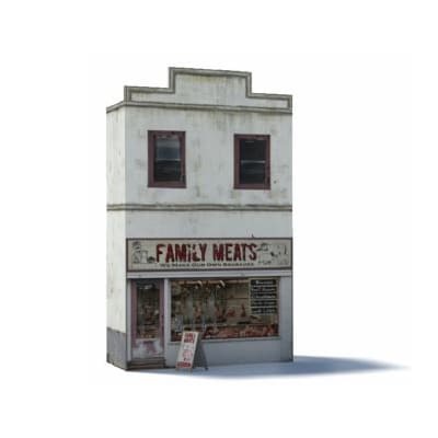Background Shop (Butcher, white)