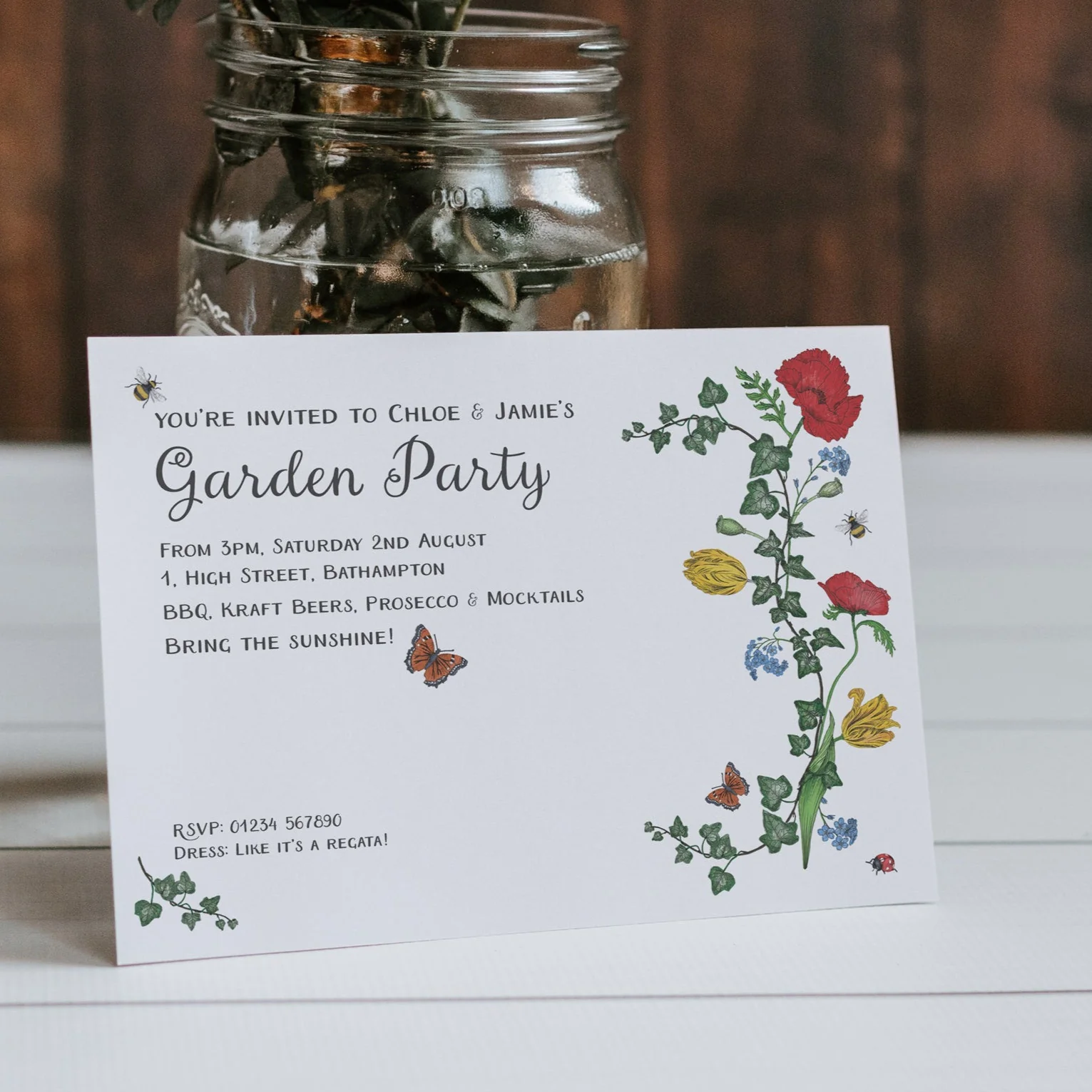 Summer Florals Invitation