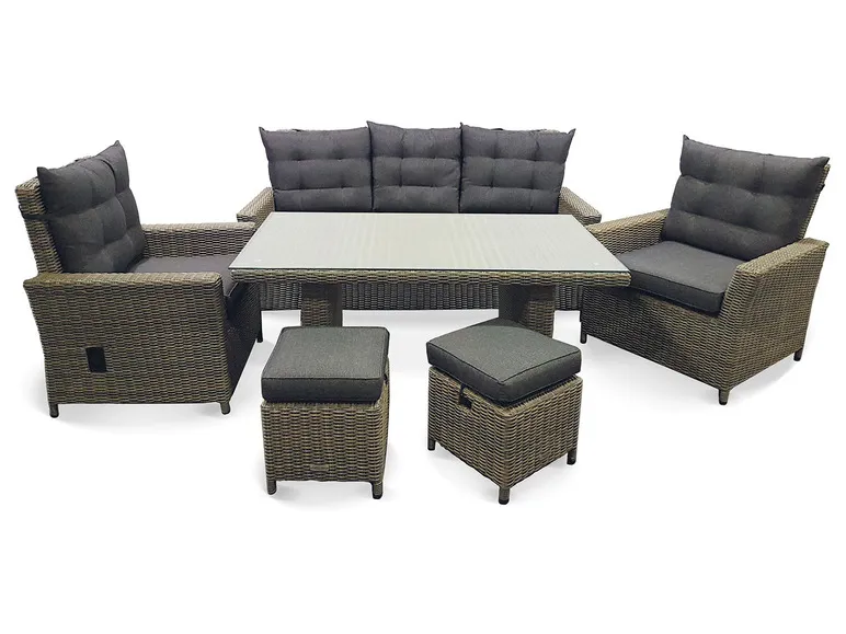 Alu-Luxus Dining-Set »Asti«, 6-teilig