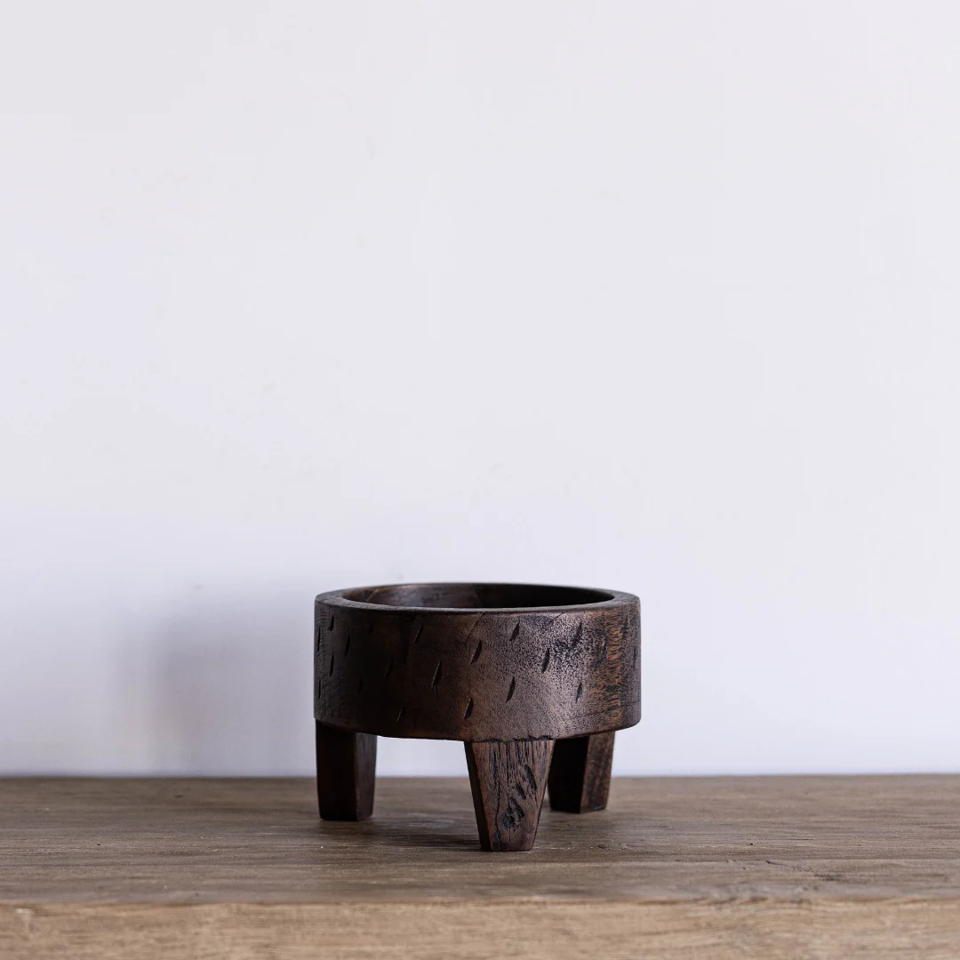 Vintage Inspired Wooden Bowl Riser
