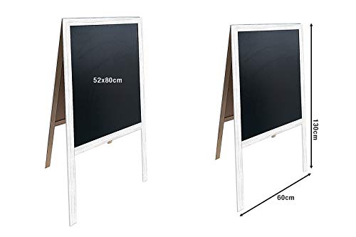 LAVAGNA CAVALLETTO BIFACCIALE CM 60X130 BIANCA