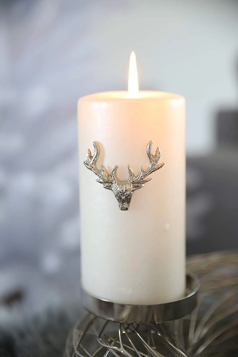 Elk Silver Candle Pins, Set of 3